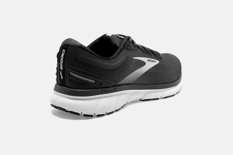 Brooks Running Shoes - Trace Road Mens - Black/Grey - JVA-048365